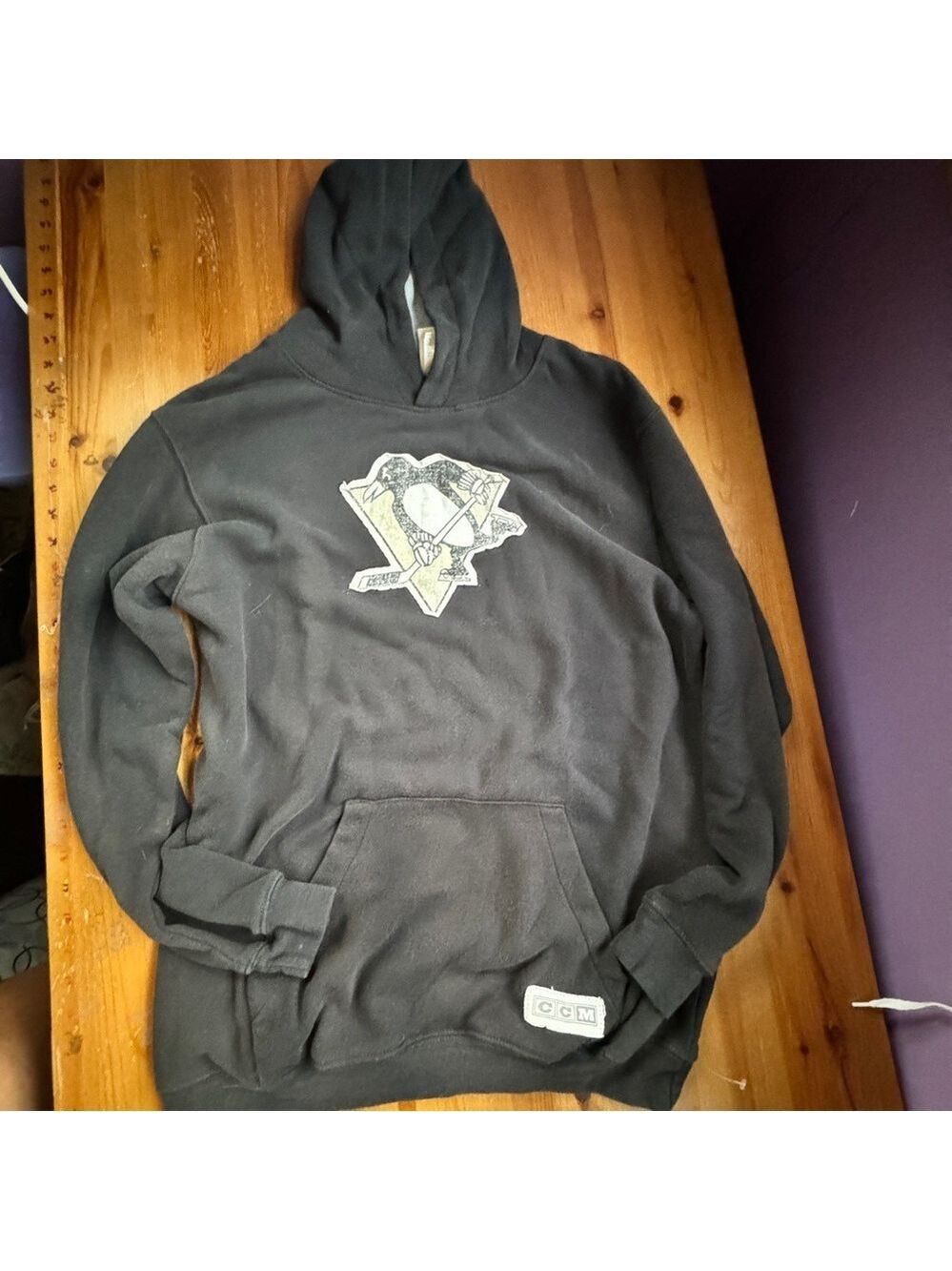 Ccm Pittsburgh penguins pullover hoodie size kids xl